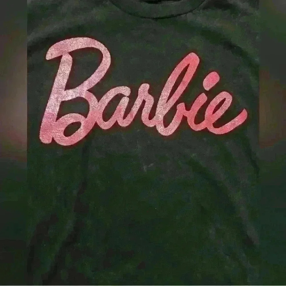 NWOT BARBIE TEE BLUE/BLACK ACID WASH NWOT - Picture 3 of 3